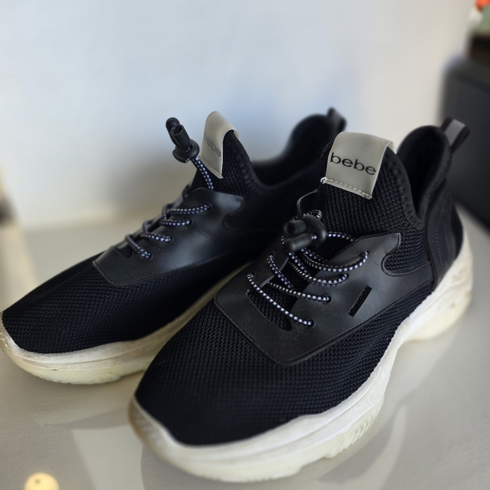 Bebe Black and White Sneakers
